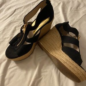 Michael Kors black high heels shoes